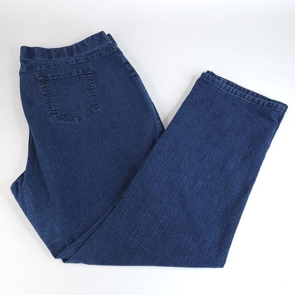 Riders by Lee Denim - Riders by Lee Jeans Women 20W Meas 38x30 Straight Leg Medium Wash Blue Denim 79